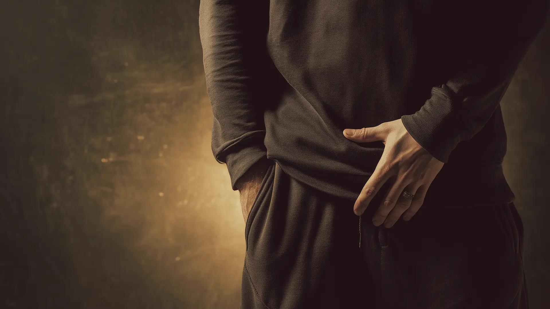 Illustration der häufigsten Ursachen für Juckreiz am Hodensack beim Mann