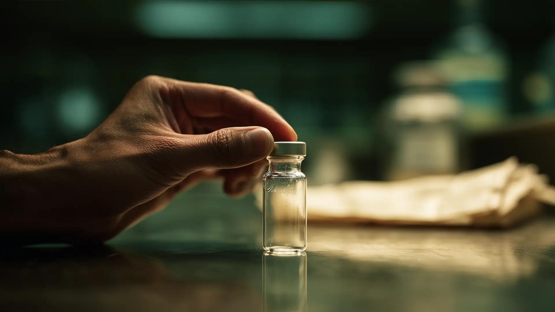 Illustration Spermiogramm – Laboruntersuchung Spermien unter dem Mikroskop